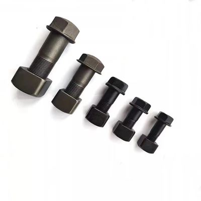 ความแข็งแกร่งสูง เชือกแผ่นสกรู อุปกรณ์ Track Plate Bolts Screws ความแข็งแกร่ง 12.9 เกรด