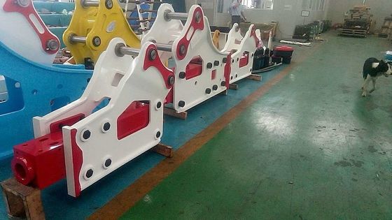 ค้อนทุบไฮดรอลิก ค้อนทุบหิน SB81 สีที่กำหนดเองสำหรับรถขุด KOMATSU/CATERPILLAR/DOOSAN/HYUNDAI